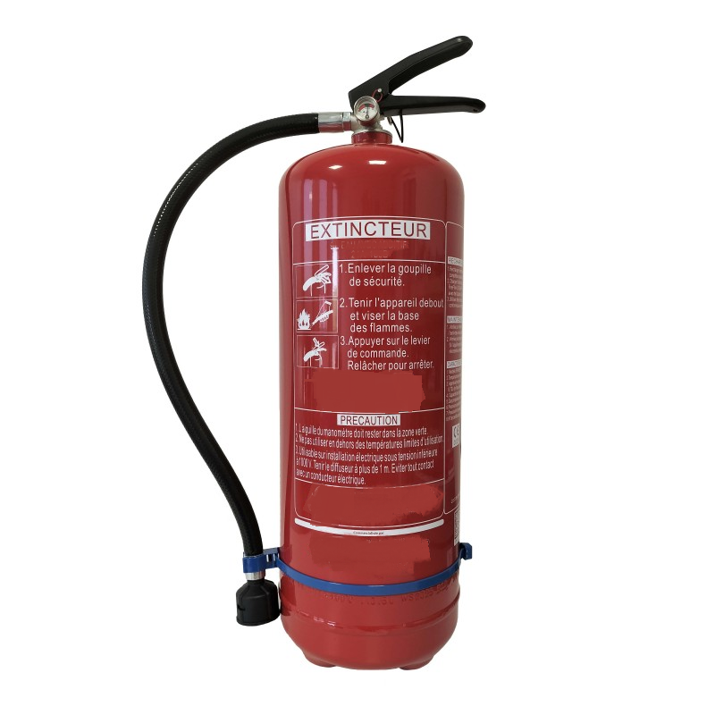Extincteur 9 litres AB eau + additif (AFFF) sans fluor